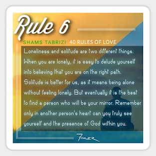 40 RULES OF LOVE - 6 Magnet